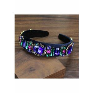 Bentita neagra - cu pietre mov - Anete C2 - imagine