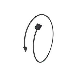 Bratara neagra - forma de sageata - Mayken C1 imagine