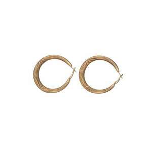 Cercei aurii - rotunzi - forma de arc - Etta C16 - imagine