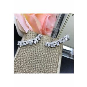 Cercei argintii - cu pietre din zirconiu - Algea C14 - imagine