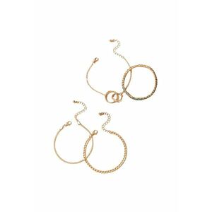 Set 4 bratari - aurii - cu pietre multicolore - Sidney C18 - imagine