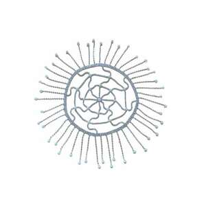 Accesoriu de cap - argintiu - cu pietre - Lucretia C7 - imagine