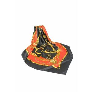 Esarfa patrata - neagra - cu imprimeu - Angeline C3 - imagine