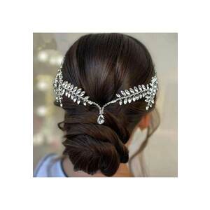 Accesoriu de par - argintiu - cu pietre - Indra C2 imagine