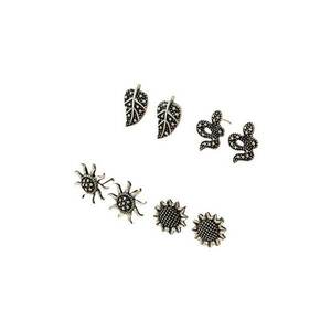 Set cercei argintii - Maluna C12 - imagine