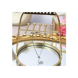 Bratara argintie - suflata cu aur 14k - forma de cui - cu pietre din zirconiu - Milda C3 - imagine