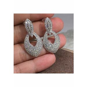 Cercei argintii - cu pietre din zirconiu - Pedro C8 - imagine