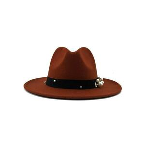 Palarie dama - caramizie - cu perle - Marie - imagine