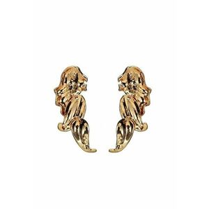 Cercei aurii - forma de petale - cu pietre - Zelma C6 - imagine