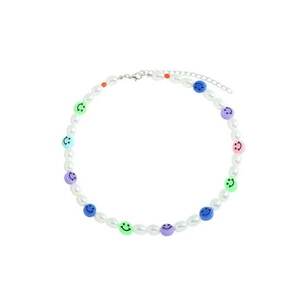 Colier argintiu - cu perle - Maybel C9 - imagine