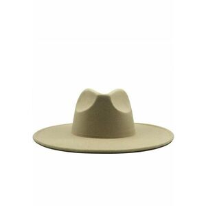 Palarie dama - bej - cu bor lat - Fabia - imagine