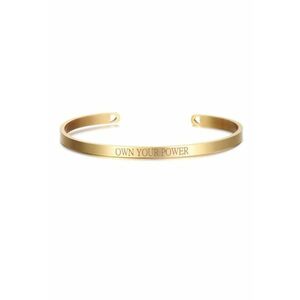 Bratara aurie - ajustabila - gravata Own Your Power P2 - imagine