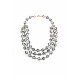 Colier auriu - masiv - in 3 straturi - cu pietre - Elisabeta C5 - imagine