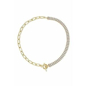 Colier auriu - cu zale si pietre - Demi C15 - imagine