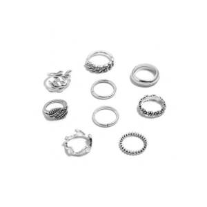 Set 9 Inele - argintii - Syrene C5 - imagine
