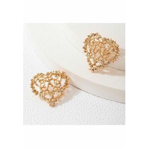 Cercei aurii - forma de inima - cu crengute - Evamaria C16 - imagine