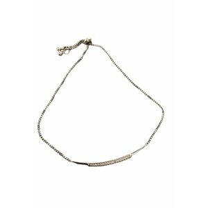 Bratara argintie - suflata cu aur 14k - cu pietre din zirconiu - Micka C3 - imagine