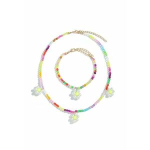 Set colier si bratara - cu margelute colorate - Maxine C9 - imagine