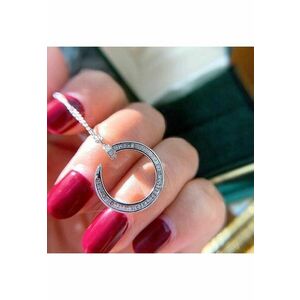 Colier argintiu - cu pietre din zirconiu - Alvida C10 - imagine