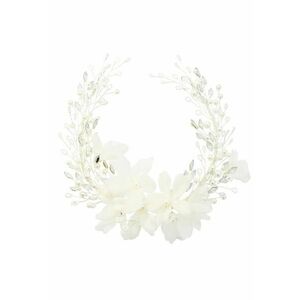 Accesoriu par - argintiu - cu perle si flori - Sanita C12 - imagine