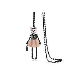 Colier Akke - Aliaj metalic - Bej imagine