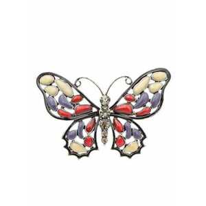 Brosa Corina C4 - Aliaj metalic - Argintiu imagine