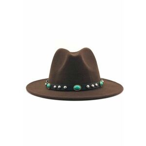 Palarie dama maron - Mally - imagine