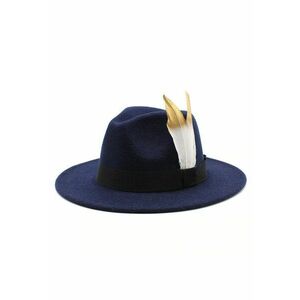 Palarie dama - Fedora - Bleumarin imagine
