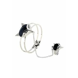 Bratara cu Inel Chiara - Aliaj metalic - Argintiu imagine