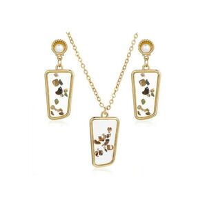 Set colier si cercei - auriu - Lissette C2 - imagine