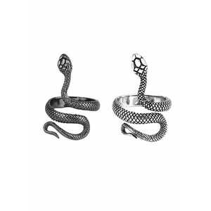 Set 2 inele argintii - reglabile - forma de sarpe - Sabrine C3 - imagine