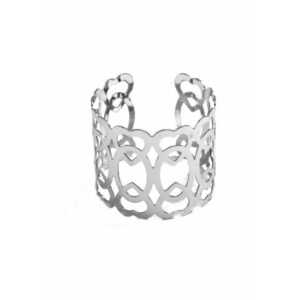 Bratara Iris - Aliaj metalic - Argintiu imagine