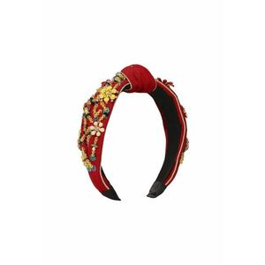 Bentita rosie - cu nod si pietre - Teunis - imagine