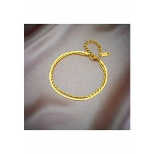 Bratara aurie - din otel inoxidabil - suflata cu aur 18k - in 2 straturi - Esmeralda C3 imagine