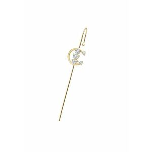 Cercel ear cuff - auriu - cu pietre - Monnet C20 - imagine