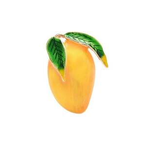 Brosa galbena - forma de mango - Basilia C6 - imagine