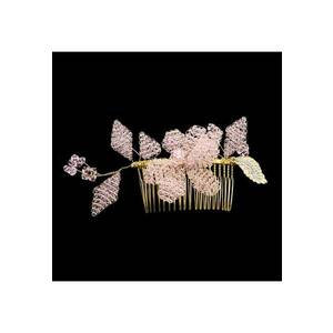 Accesoriu par - auriu - cu margelute roz - Marsa C1 imagine