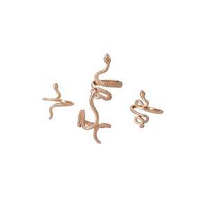Set 4 inele - rose gold - in forma de sarpe - Kinga C17 - imagine