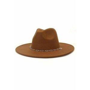 Palarie dama - cu bor lat si lant argintiu - Enia - imagine