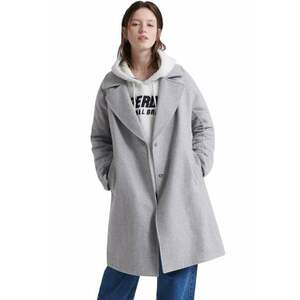 Palton dama - Superdry - Lana/Poliester - Gri imagine