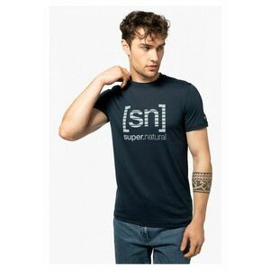 Tricou din lana pentru barbati SN – Grid logo albastru - marimea imagine