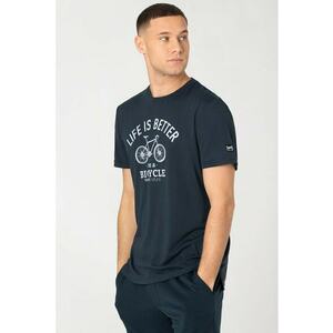 Tricou din lana pentru barbati SN - Better bike albastru - marimea imagine