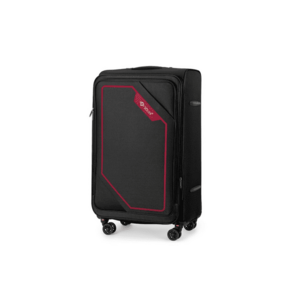 Troler textil mediu M 23"" SOFTFLEX 2240 negru-rosu imagine