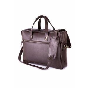 Geanta din piele pentru laptop SL05 Newbridge Maro imagine