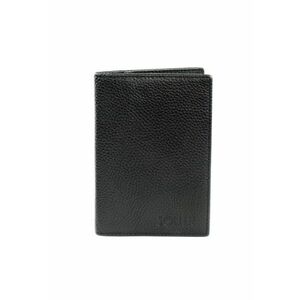 Portcard din piele naturala SW41 - 7 compartimente - negru - 9 - 5x14 cm imagine