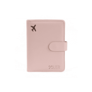 Organizator documente de calatorie SW40 - piele ecologica - roz - 14 - 5x11 cm imagine