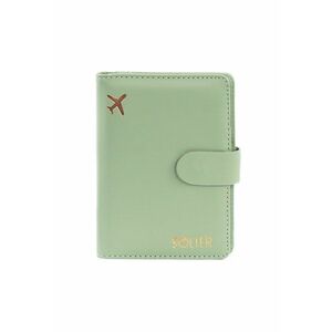 Organizator documente de calatorie SW40 - piele ecologica - verde - 14 - 5x11 cm imagine