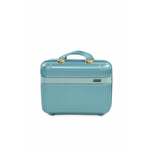 Geanta Solier tip cufar de voiaj 14"" ABS dur – bagaj de mana cabina - albastru imagine