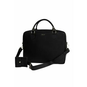 Geanta din piele pentru laptop FL24 Venice - neagra imagine