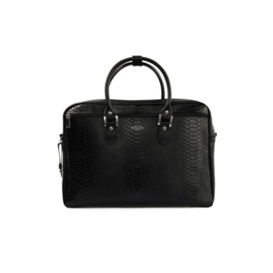 Geanta de dama din piele pentru laptop Marina FL13 - negru sarpe imagine